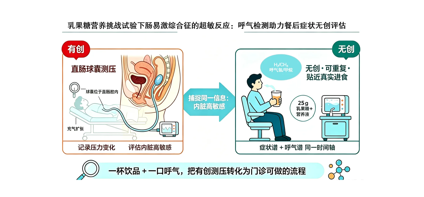 前沿论文 | 氢甲烷呼气检测应用于乳果糖营养挑战试验(LNCT),助力肠易激综合征患者超敏反应无创评估封面