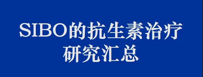 前沿荟萃 | 36年来SIBO的抗生素临床应用策略汇总与分析封面